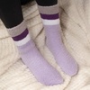 image:imageBambooMN Womens Soft and Cozy Fuzzy Crew Socks 4 PairsAsst K