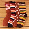 image:imageBambooMN Womens Soft and Cozy Fuzzy Crew Socks 4 PairsAsst L