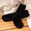 image:imageBambooMN Womens Super Soft and Cozy Feather Light Fuzzy Socks  Multiple Color Options  Two Sizes  Value Packs08  Coal Black