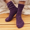 image:imageBambooMN Womens Super Soft and Cozy Feather Light Fuzzy Socks  Multiple Color Options  Two Sizes  Value Packs10  Pirate Purple