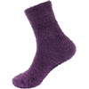 image:imageBambooMN Womens Super Soft and Cozy Feather Light Fuzzy Socks  Multiple Color Options  Two Sizes  Value Packs10  Pirate Purple