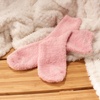 image:imageBambooMN Womens Super Soft and Cozy Feather Light Fuzzy Socks  Multiple Color Options  Two Sizes  Value Packs12  Tinkerbell Pink