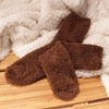 image:imageBambooMN Womens Super Soft and Cozy Feather Light Fuzzy Socks  Multiple Color Options  Two Sizes  Value Packs13  Brown