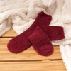 image:imageBambooMN Womens Super Soft and Cozy Feather Light Fuzzy Socks  Multiple Color Options  Two Sizes  Value Packs14  Maroon