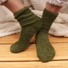 image:imageBambooMN Womens Super Soft and Cozy Feather Light Fuzzy Socks  Multiple Color Options  Two Sizes  Value Packs16  Clover Green