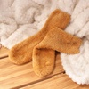 image:imageBambooMN Womens Super Soft and Cozy Feather Light Fuzzy Socks  Multiple Color Options  Two Sizes  Value Packs17  Dijon Brown