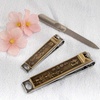 image:imageBrass Nail Clippers Set  4pc Nail Care Set  Orchid Flower Detailing  1 Set03 Bamboo