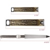 image:imageBrass Nail Clippers Set  4pc Nail Care Set  Orchid Flower Detailing  1 Set03 Bamboo