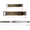 image:imageBrass Nail Clippers Set  4pc Nail Care Set  Orchid Flower Detailing  1 Set04 Chrysanthemum