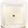 image:imageCeramic Succulent Planters Pots  3 Pots  Square  with Bamboo Trays  White  34White