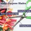 image:imageCulinary Queen 6in1 Kitchen Shears  Rockmelon Grey  1 PairCulinary Queen  Guava Green