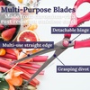 image:imageCulinary Queen 6in1 Kitchen Shears  Rockmelon Grey  1 PairCulinary Queen  Pomegranate Pink