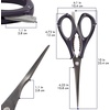 image:imageCulinary Queen 6in1 Kitchen Shears  Rockmelon Grey  1 PairCulinary Queen  Rockmelon Grey