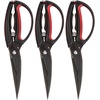 image:imageCulinary Queen 6in1 Kitchen Shears  Rockmelon Grey  1 PairMaster Butterfly  Black  Red