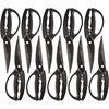 image:imageCulinary Queen 6in1 Kitchen Shears  Rockmelon Grey  1 PairMaster Butterfly  Black