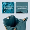 image:imageFoldable Bamboo Laundry Hamper With No Lid  Decor Essentials for Any Room  Extra Large  Oval  Green