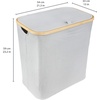 image:imageFoldable Bamboo Laundry Hamper with Lid  Decor Essentials for Any Room  Large  Rectangular  BrownExtra Large