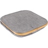 image:imageFoldable Bamboo Laundry Hamper with Lid  Decor Essentials for Any Room  Medium  Square  GrayGray