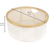 image:imageFoldable Bamboo Laundry Hamper without Lid  Decor Essentials for Any Room  Medium  Circular  GreenBrown
