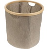 image:imageFoldable Bamboo Laundry Hamper without Lid  Decor Essentials for Any Room  Medium  Circular  GreenBrown