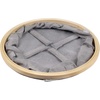 image:imageFoldable Bamboo Laundry Hamper without Lid  Decor Essentials for Any Room  Medium  Circular  GreenGray