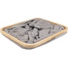 image:imageFoldable Bamboo Laundry Hamper without Lid  Decor Essentials for Any Room  Medium  Rectangular  BrownGray