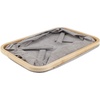 image:imageFoldable Bamboo Laundry Hamper without Lid  Decor Essentials for Any Room  Medium  Rectangular  BrownGray