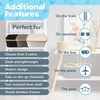 image:imageFoldable Bamboo Laundry Hamper without Lid  Decor Essentials for Any Room  Small  Rectangular  WhiteGrey with Lid