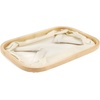 image:imageFoldable Bamboo Laundry Hamper without Lid  Decor Essentials for Any Room  Small  Rectangular  WhiteWhite