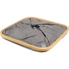 image:imageFoldable Bamboo Laundry Hamper without Lid  Decor Essentials for Any Room  Small  Square  BrownGray