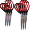 image:imageHeavy Duty Titanium Tailor Fabric Shears  95 Black wPurple  1 Unit85  95 Forged Black With Red