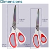 image:imageHeavy Duty Titanium Tailor Fabric Shears  95 Black wPurple  1 Unit85  95 Forged White With Red