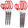 image:imageHeavy Duty Titanium Tailor Fabric Shears  95 Black wPurple  1 Unit85  95 Forged White With Red