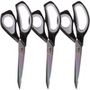 image:imageHeavy Duty Titanium Tailor Fabric Shears  95 Black wPurple  1 Unit85 Forged Black With Grey