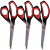 image:imageHeavy Duty Titanium Tailor Fabric Shears  95 Black wPurple  1 Unit85 Forged Black With Red