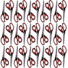 image:imageHeavy Duty Titanium Tailor Fabric Shears  95 Black wPurple  1 Unit85 Forged Black With Red