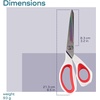 image:imageHeavy Duty Titanium Tailor Fabric Shears  95 Black wPurple  1 Unit85 Forged Black With Red