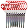 image:imageHeavy Duty Titanium Tailor Fabric Shears  95 Black wPurple  1 Unit85 Forged White With Red