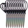 image:imageHeavy Duty Titanium Tailor Fabric Shears  95 Black wPurple  1 Unit95 Forged Black With Grey
