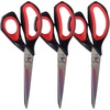 image:imageHeavy Duty Titanium Tailor Fabric Shears  95 Black wPurple  1 Unit95 Forged Black With Red