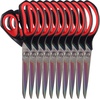 image:imageHeavy Duty Titanium Tailor Fabric Shears  95 Black wPurple  1 Unit95 Forged Black With Red