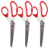 image:imageHeavy Duty Titanium Tailor Fabric Shears  95 Black wPurple  1 Unit95 Forged White With Red