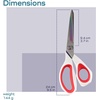 image:imageHeavy Duty Titanium Tailor Fabric Shears  95 Black wPurple  1 Unit95 Forged White With Red