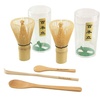 image:imageJapanese Matcha Tea Whisk Set  Two Bamboo Chasens Green Tea Whisk  Small Scoop  Chashaku for preparing Matcha  Tea Spoon2 Sets