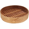 image:imageJiaozi MakerGyozaMandu Dumpling Steamer 8 Inch Bamboo Dim Sum or Bao Baozi Steamer Basket 2 Pieces