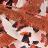 image:imageJubileeYarn 100gSkein Ruffle Chiffon Ribbon Yarn  Black Red Flora  2 Skeins06 Persian Orange