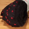image:imageJubileeYarn 100gSkein Ruffle Chiffon Ribbon Yarn  Black Red Flora  2 Skeins08 Polka Dot Black Red