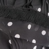 image:imageJubileeYarn 100gSkein Ruffle Chiffon Ribbon Yarn  Black Red Flora  2 Skeins09 Polka Dot Black White