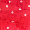 image:imageJubileeYarn 100gSkein Ruffle Chiffon Ribbon Yarn  Black Red Flora  2 Skeins10 Polka Dot Red