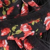 image:imageJubileeYarn 100gSkein Ruffle Chiffon Ribbon Yarn  Black Red Flora  2 Skeins11 Black Red Flora